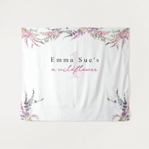 Tenture Fleur sauvage de printemps Floral Anniversaire Ban