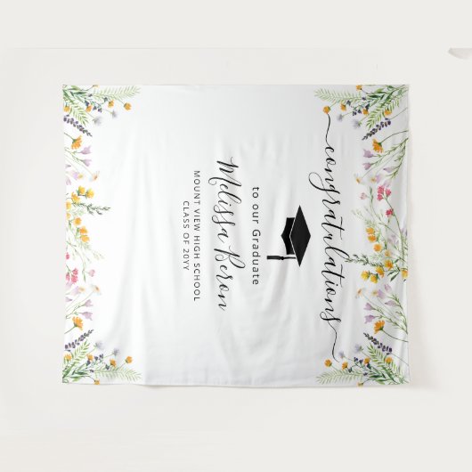 Tenture Fleur sauvage Graduation Photo Contexte Photo stan (Devant (Horizontal))