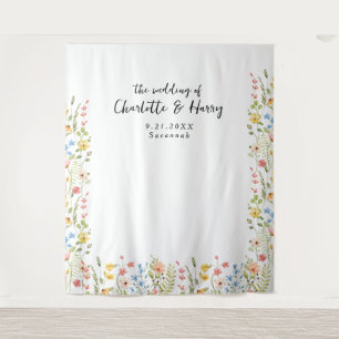 Tenture Fleur sauvage Moderne Floral Mariage Photo fond