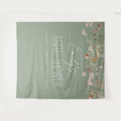 Tenture Fleur sauvage Sage Green Fête des mariées Jardin F (Devant (Horizontal))