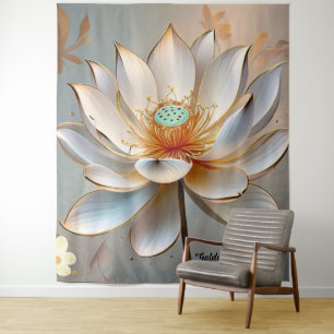 Tenture "Fleur spirituelle en épanouissement"