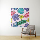 Tenture Fleur tropicale : motif feuille sans soudure (En situation (horizontale))