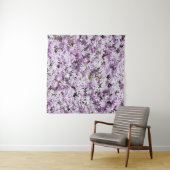 Tenture Fleur violette, fond de fraîcheur estivale. (En situation)