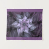 Tenture Fleur violette fractale (Devant (Horizontal))
