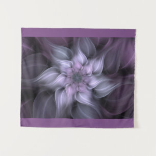 Tenture Fleur violette fractale