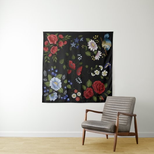Tenture Fleurs (En situation (horizontale))