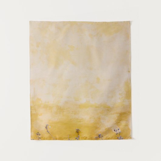 Tenture Fleurs à côté du mur jaune (Devant)