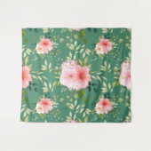 Tenture Fleurs aquarelles 24 (Devant (Horizontal))