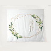 Tenture Fleurs Blanches Accessoire de Photobooth de Mariag (Devant (Horizontal))