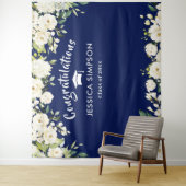 Tenture Fleurs blanches Eucalyptus Diplôme Photo fond (En situation)