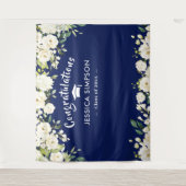 Tenture Fleurs blanches Eucalyptus Diplôme Photo fond (Devant)