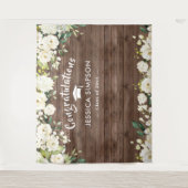 Tenture Fleurs blanches Eucalyptus Photo Grad fond (Devant)