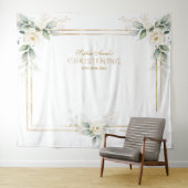 Tenture Fleurs blanches verdure aérée Photo Prop Christeni (En situation (horizontale))