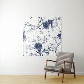 Tenture Fleurs bleues (En situation)