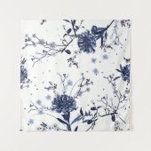 Tenture Fleurs bleues (Devant)