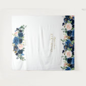 Tenture Fleurs Bleues Bleues Bleues Anniversaire Photo Boo (Devant (Horizontal))