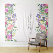 Tenture Fleurs colorées | Accessoire de Photobooth (En situation (horizontale))