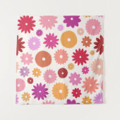 Tenture Fleurs Colorées Grand Motif (Devant (Horizontal))
