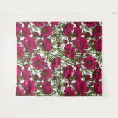 Tenture Fleurs Cosmos roses (Devant (Horizontal))