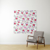 Tenture fleurs - Couleurs simples (En situation)