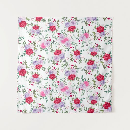Tenture fleurs - Couleurs simples (Devant)