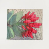 Tenture Fleurs d'âge rouge (Devant (Horizontal))