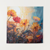 Tenture Fleurs dans la peinture d'aquarelle du soleil du m (Devant)