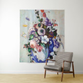 Tenture Fleurs dans un Vase Rococo, Paul Cezanne (En situation)
