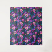 Tenture Fleurs d'aquarelle à motifs floraux de la Marine (Devant)