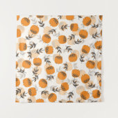 Tenture Fleurs d'art populaire style scandinave (Devant (Horizontal))