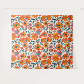 Tenture Fleurs d'art populaire Whimsical (Devant (Horizontal))