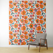 Tenture Fleurs d'art populaire Whimsical (En situation)