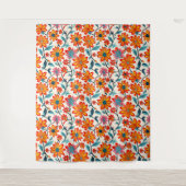Tenture Fleurs d'art populaire Whimsical (Devant)