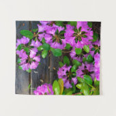 Tenture Fleurs d'Azaleas roses, jardin rustique (Devant (Horizontal))