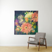 Tenture fleurs de bouquet en style peinture à l'huile, ill (En situation)