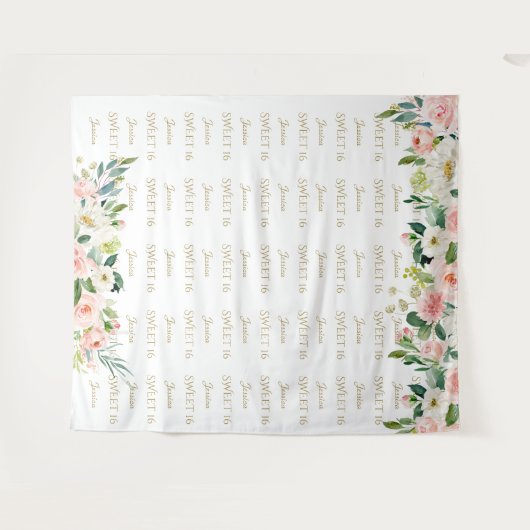 Tenture Fleurs de buisson charmeuses Douce 16 Étapes et ré (Devant (Horizontal))