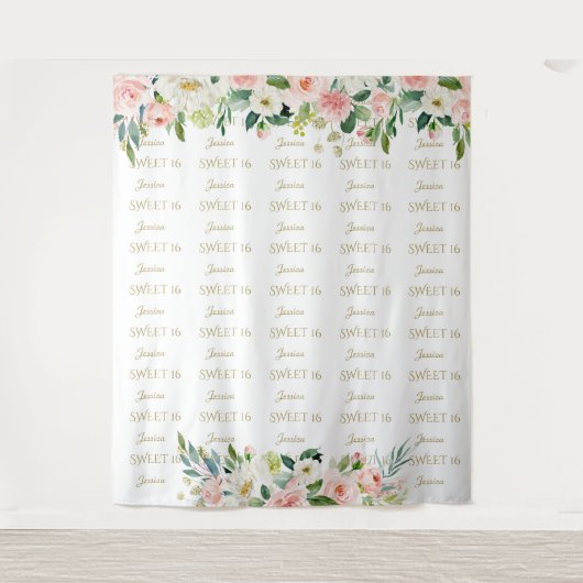 Tenture Fleurs de buisson charmeuses Douce 16 Étapes et ré (Devant)