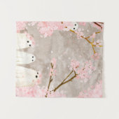 Tenture Fleurs de cerisier Fantômes (Devant (Horizontal))