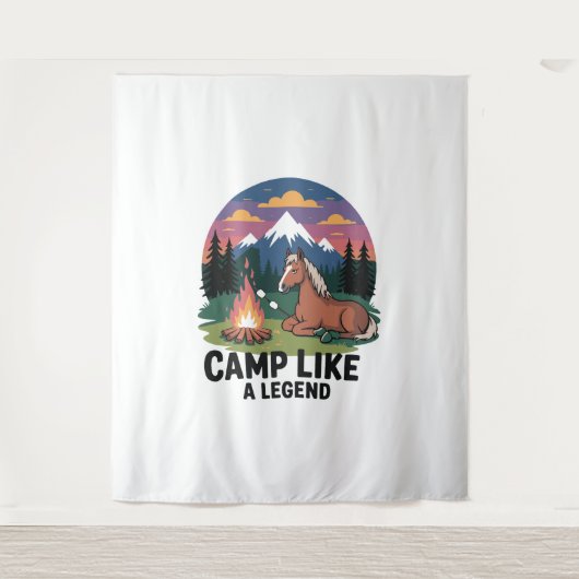 Tenture Fleurs de cheval rondes (Devant)