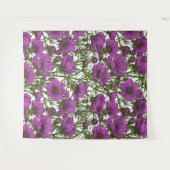 Tenture Fleurs de cosmos violet (Devant (Horizontal))