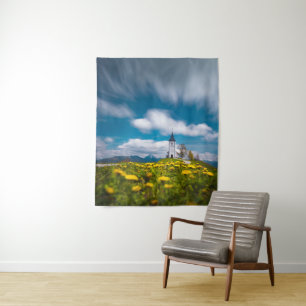 Tenture Fleurs de Dandelion à l'église st primus Jamnik Sl