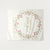 Tenture Fleurs de jardin rose rustique personnalisées pour (Devant (Horizontal))