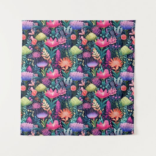 Tenture Fleurs de la mer - Jardin des fonds marins (Devant)