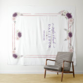 Tenture Fleurs de mariage floral lavande rose blush photo  (En situation (horizontale))