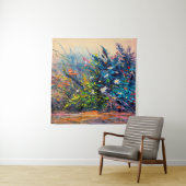 Tenture Fleurs de peinture à l'huile, fleur de maïs, margu (En situation)