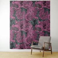 Fleurs de pivoines violettes