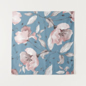 Tenture Fleurs de printemps, feuille, design transparent (Devant (Horizontal))