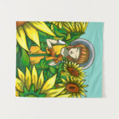 Tenture Fleurs de soleil (Devant (Horizontal))