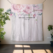 Tenture Fleurs de toile de fond de photo de douche de mari