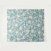 Tenture Fleurs de torrents jaunes et bleues (Devant (Horizontal))